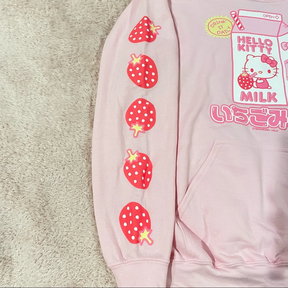 Hello Kitty Strawberry Milk Hoodie - Picture 3 of 6